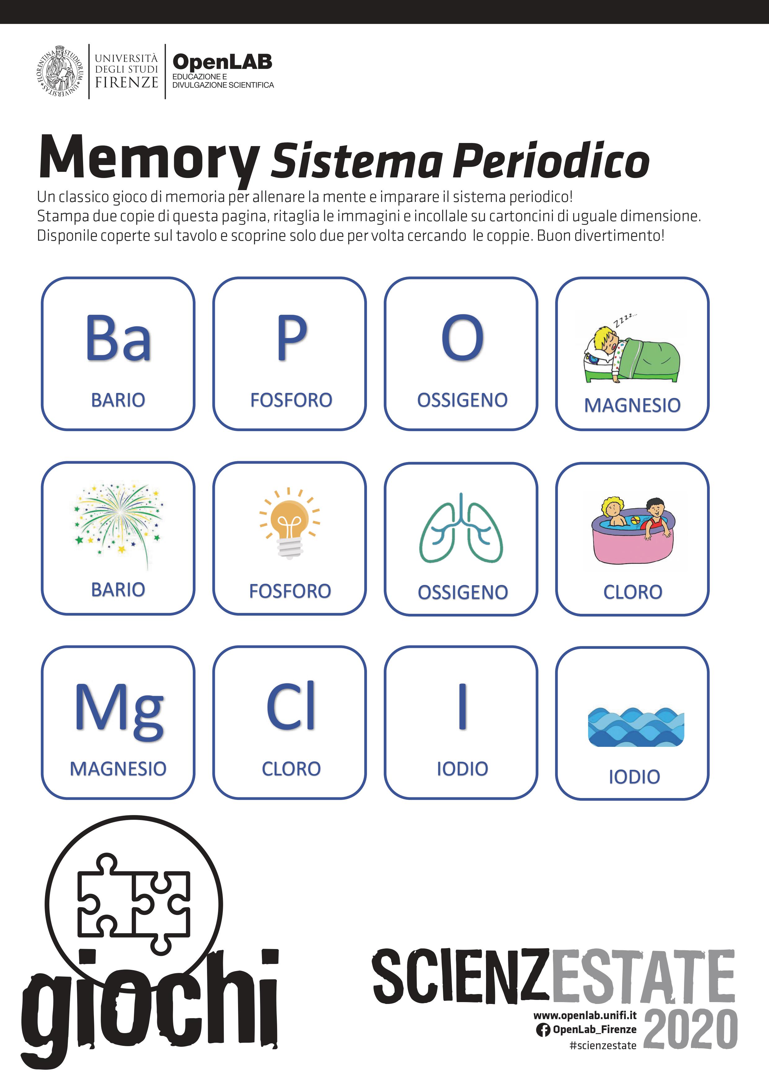 memory tavola periodica pag 2