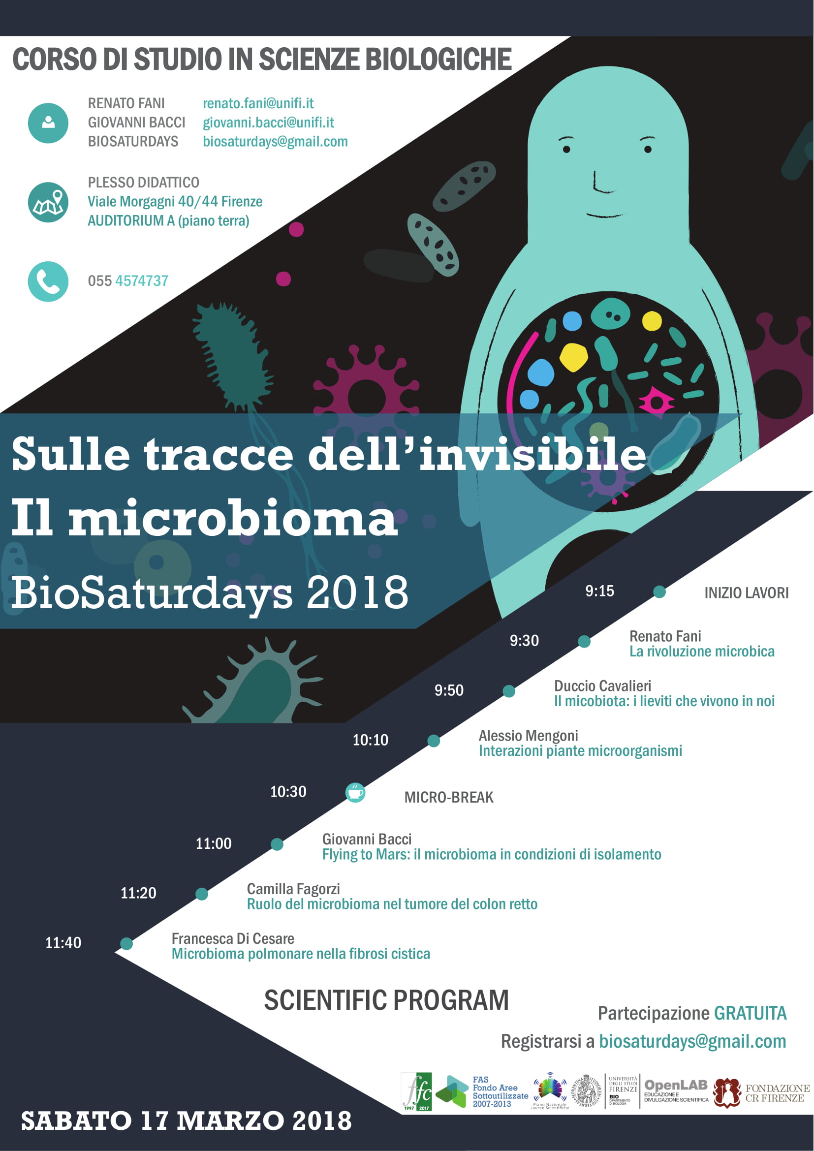 volantino conferenza microbioma